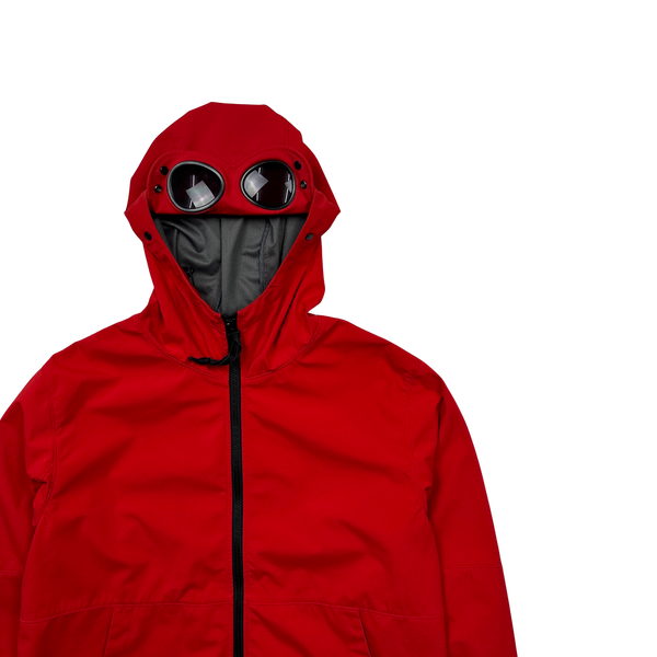 CP Company Red Soft Shell Goggle Jacket - XXL