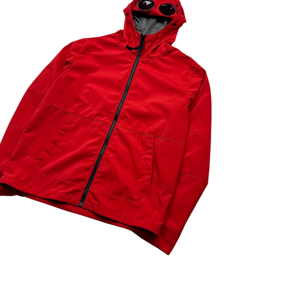 CP Company Red Soft Shell Goggle Jacket - XXL