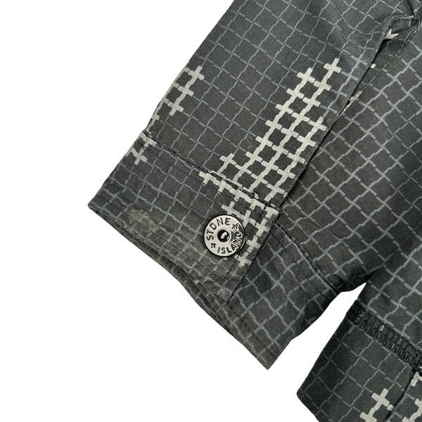 Stone Island 2017 Digital Camo Reflective Cotton Button up Overshirt  - Large