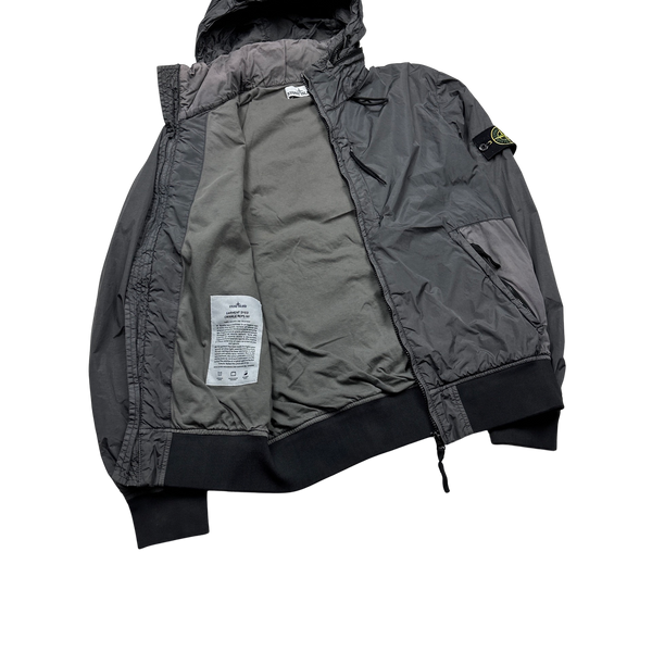 Stone Island 2016 Grey Garment Dyed Crinkle Reps Jacket - Medium