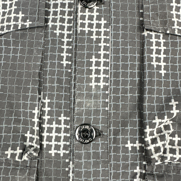Stone Island 2017 Digital Camo Reflective Cotton Button up Overshirt  - Large