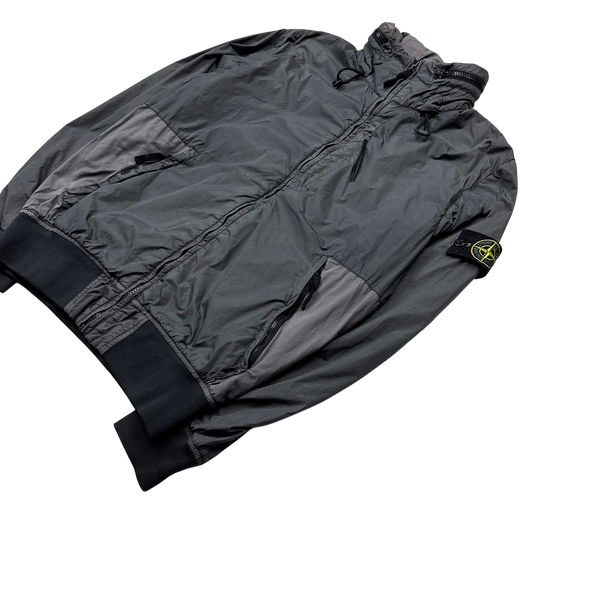 Stone Island 2016 Grey Garment Dyed Crinkle Reps Jacket - Medium