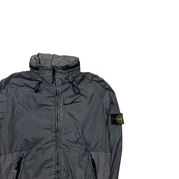 Stone Island 2016 Grey Garment Dyed Crinkle Reps Jacket - Medium