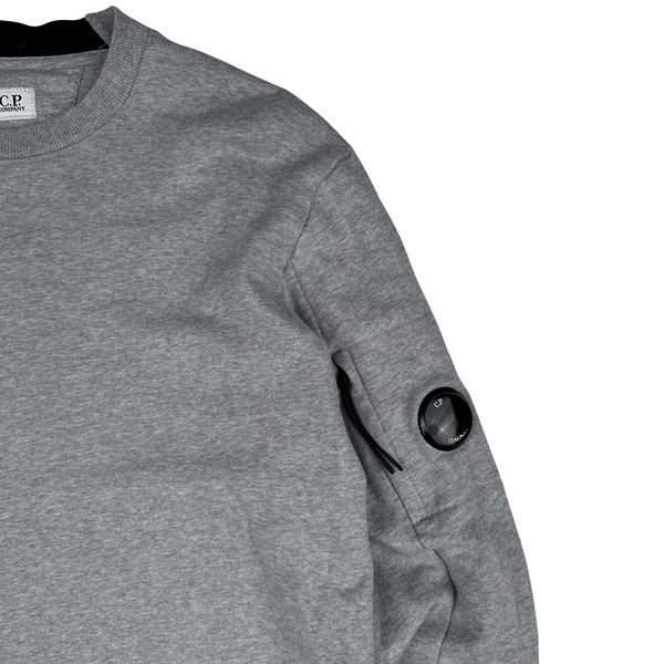 CP Company Grey Cotton Lens Viewer Crewneck - XL