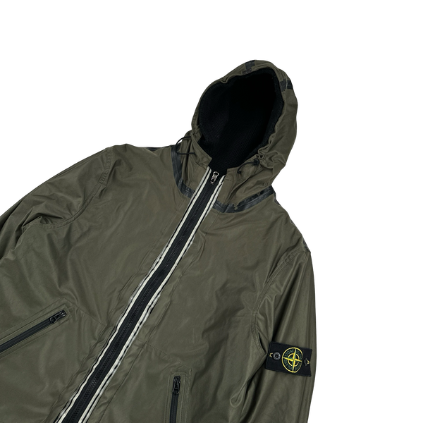 Stone Island 2008 Black Thick Wool Knit Nylon Liner 3 in 1 Jacket - XL
