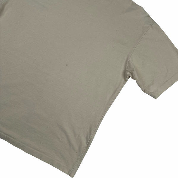 CP Company 1989 Beige Sand Collar Cotton T Shirt - Large