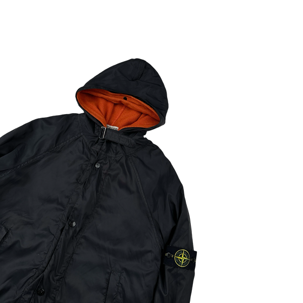 Stone Island 2004 Navy/Orange Liner Nylon Windbreaker Jacket - Medium