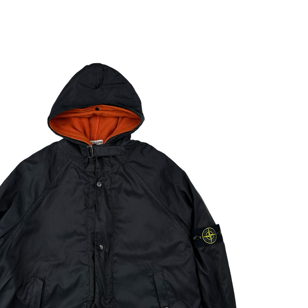 Stone Island 2004 Navy/Orange Liner Nylon Windbreaker Jacket - Medium