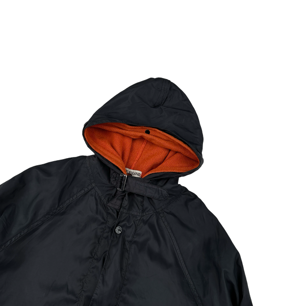 Stone Island 2004 Navy/Orange Liner Nylon Windbreaker Jacket - Medium