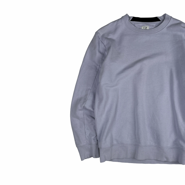 CP Company Lavender Purple Cotton Lens Viewer Crewneck - Large