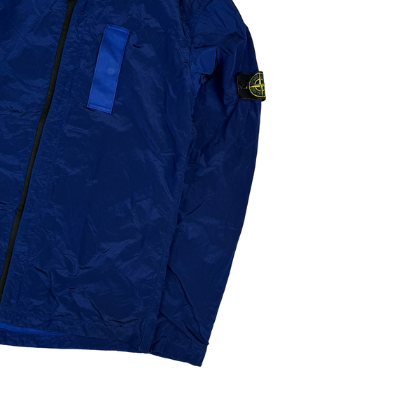 Stone Island 2017 Blue Nylon Metal Shimmer Overshirt - Medium