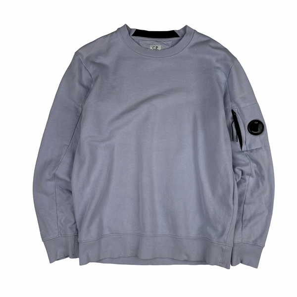 CP Company Lavender Purple Cotton Lens Viewer Crewneck - Large