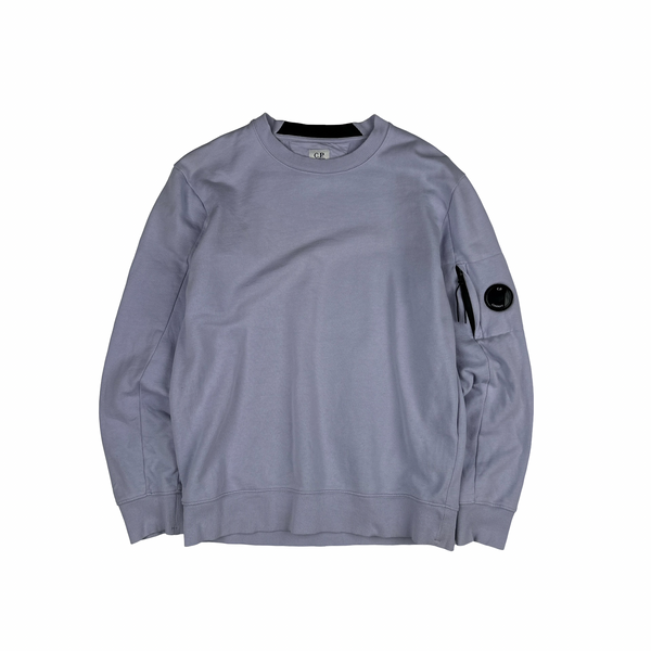 CP Company Lavender Purple Cotton Lens Viewer Crewneck - Large