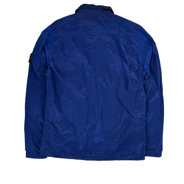 Stone Island 2017 Blue Nylon Metal Shimmer Overshirt - Medium