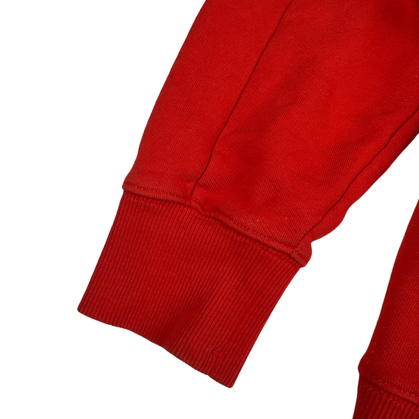 CP Company Bright Orange Cotton Lens Viewer Crewneck - Small