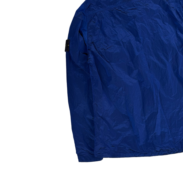 Stone Island 2017 Blue Nylon Metal Shimmer Overshirt - Medium