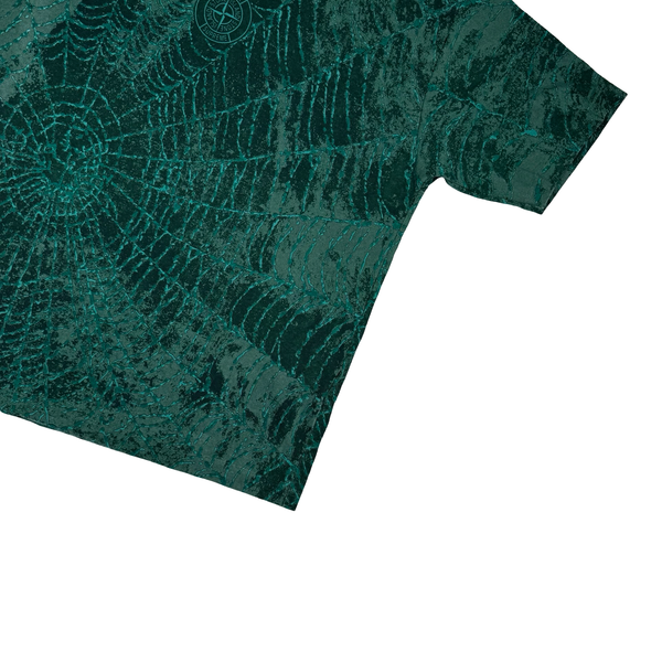Stone Island x Supreme 2023 Green Spiderweb T Shirt - Large
