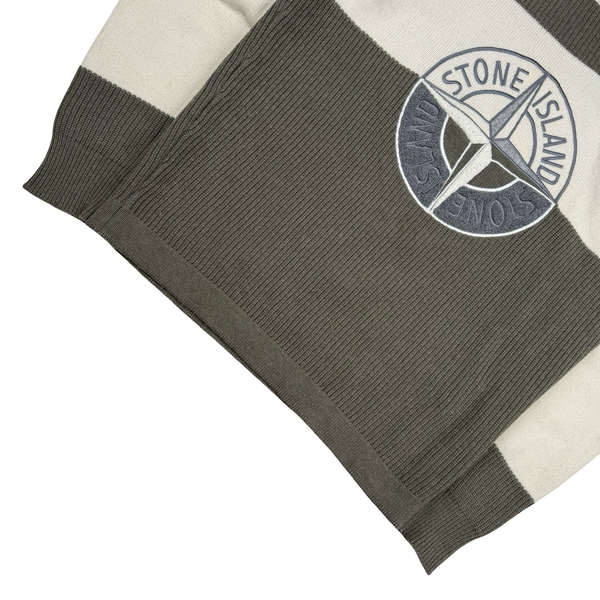 Stone Island 2018 Embroidered Knit Wool Jumper - Medium