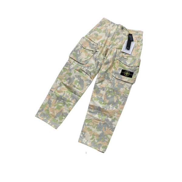 Stone Island x Supreme 2022 Ice Camo Cargo Trousers - 30"
