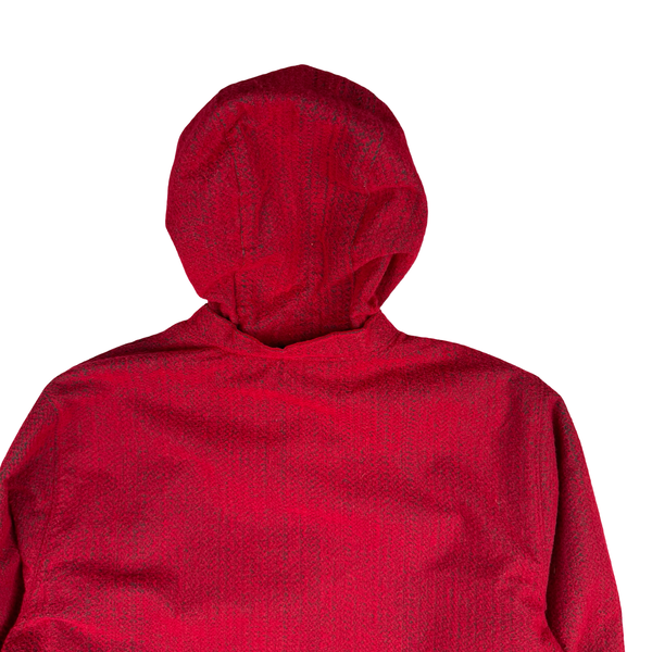 Stone Island 2022 Red Needle Punched Reflective Balaclava Jacket - Medium