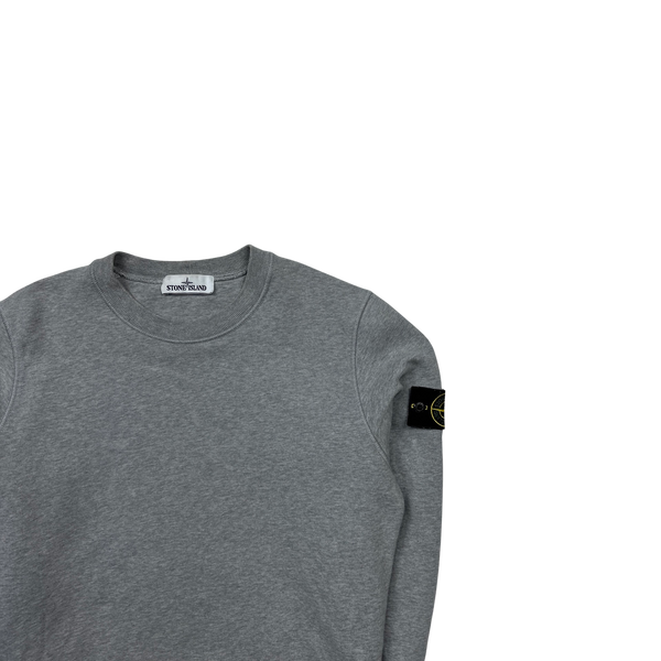 Stone Island 2020 Light Grey Cotton Crewneck Sweatshirt - Small