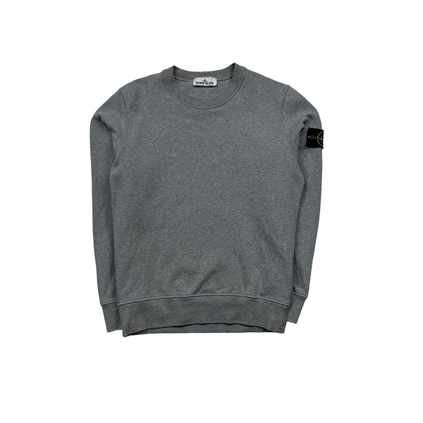 Stone Island 2020 Light Grey Cotton Crewneck Sweatshirt - Small