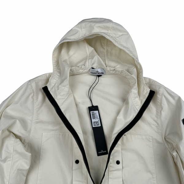 Stone Island 2025 Cream Suima Cotton Twill Stretch TC Jacket - XS