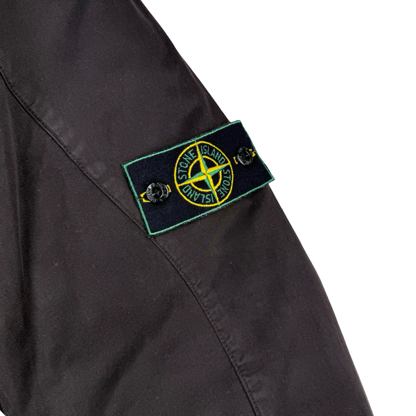 Stone Island 1998 Black Vintage Dutch Rope Lined Zip Jacket - XL
