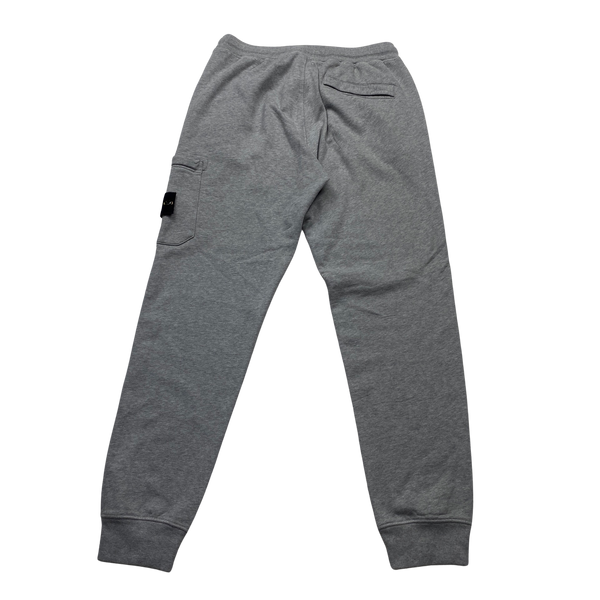 Stone Island 2021 Grey Thick Cotton Joggers - Large