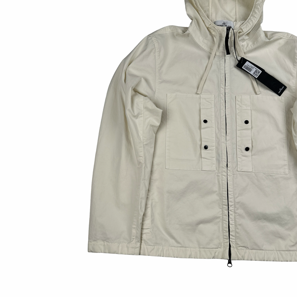 Stone Island 2025 Cream Suima Cotton Twill Stretch TC Jacket - XS