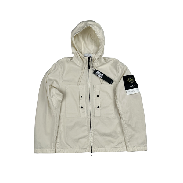 Stone Island 2025 Cream Suima Cotton Twill Stretch TC Jacket - XS