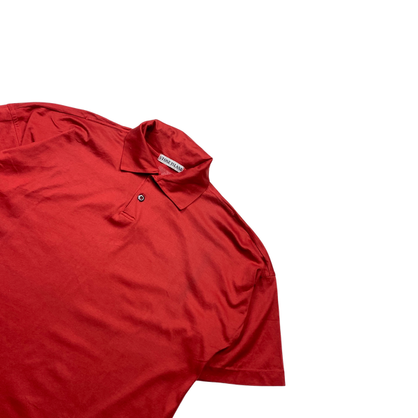 Stone Island Vintage 90's Marina Cotton Polo Shirt - Medium