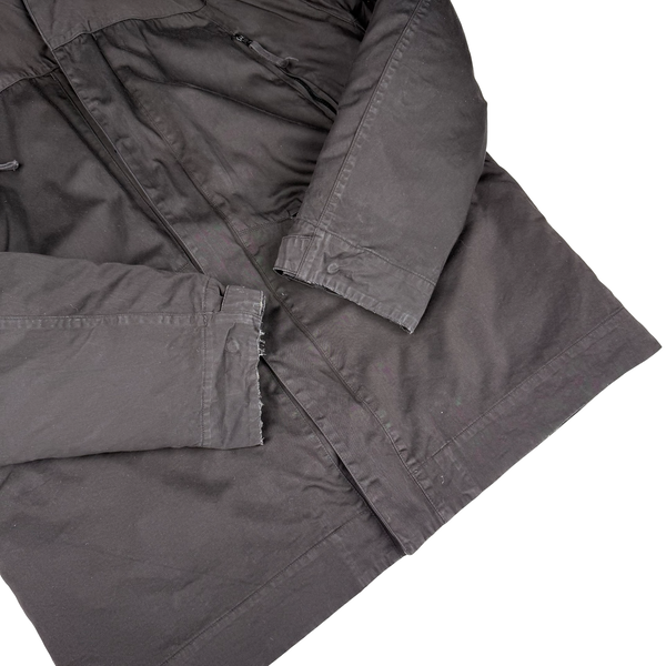 Stone Island 1998 Black Vintage Dutch Rope Lined Zip Jacket - XL