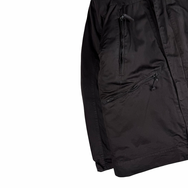 Stone Island 1998 Black Vintage Dutch Rope Lined Zip Jacket - XL