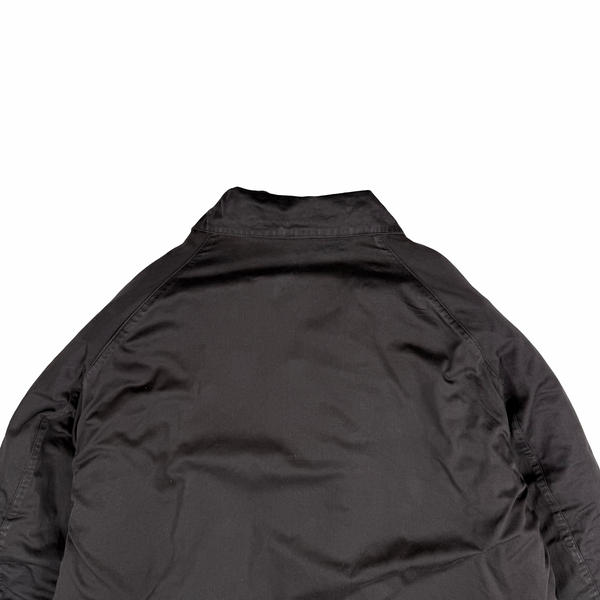 Stone Island 1998 Black Vintage Dutch Rope Lined Zip Jacket - XL