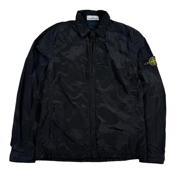 Stone Island 2016 Black Nylon Metal Cotton Lined Overshirt - Medium