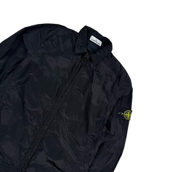 Stone Island 2016 Black Nylon Metal Cotton Lined Overshirt - Medium