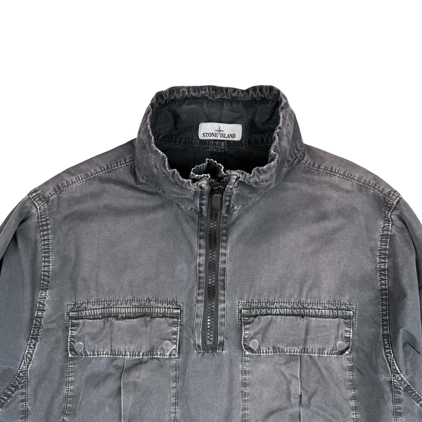 Stone Island 2020 Black Smock Pullover Overshirt - Large