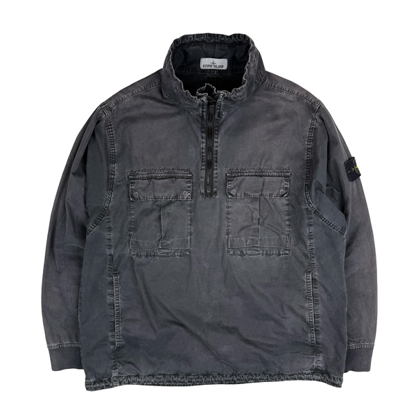 Stone Island 2020 Black Smock Pullover Overshirt - Large
