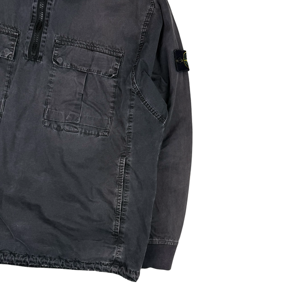 Stone Island 2020 Black Smock Pullover Overshirt - Large
