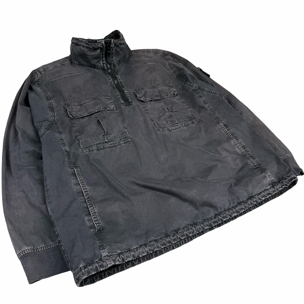 Stone Island 2020 Black Smock Pullover Overshirt - Large
