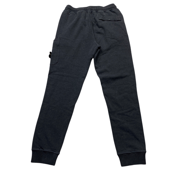 Stone Island Charcoal Grey Cotton Joggers - Small