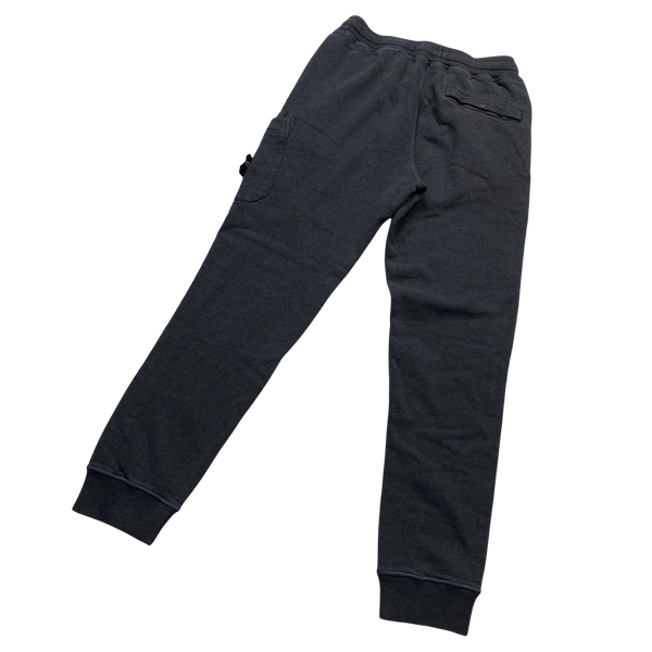 Stone Island Charcoal Grey Cotton Joggers - Small