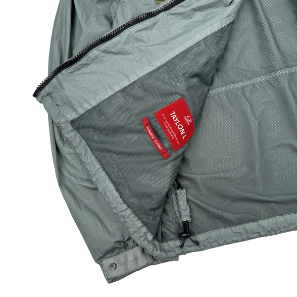 CP Company Grey/Green Taylon L La Mile Goggle Jacket - Large