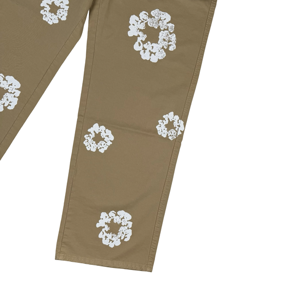 Denim Tears Khaki Cotton Wreath Chino Trousers - Medium (32)