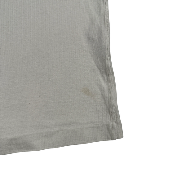 Stone Island 90's Marina Stripped Cream Vintage Cotton Vest - Large