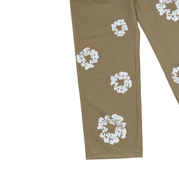 Denim Tears Khaki Cotton Wreath Chino Trousers - Medium (32)