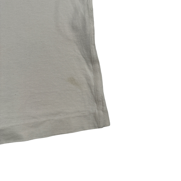 Stone Island 90's Marina Stripped Cream Vintage Cotton Vest - Large