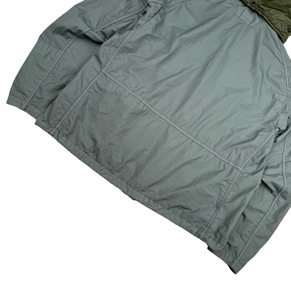 CP Company Grey/Green Taylon L La Mile Goggle Jacket - Large
