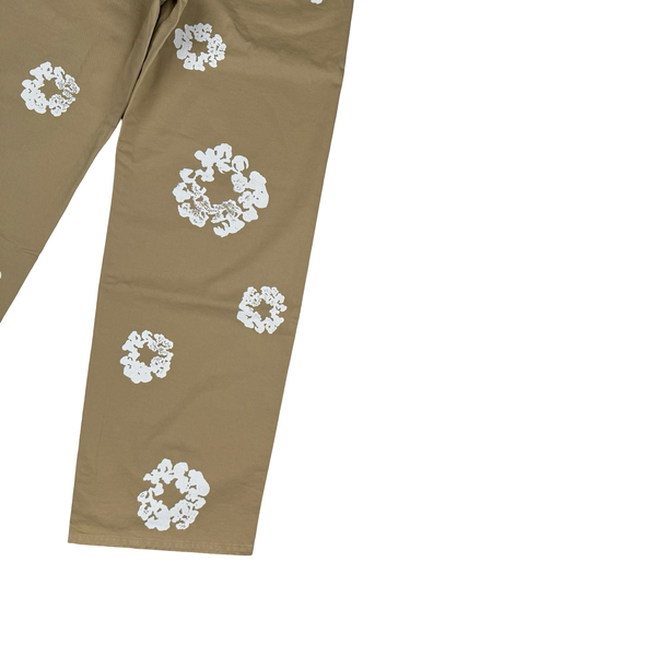 Denim Tears Khaki Cotton Wreath Chino Trousers - Medium (32)